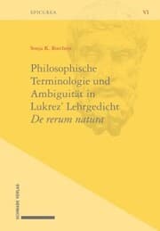 Cover von Philosophische Terminologie und Ambiguität in Lukrez' Lehrgedicht De rerum natura