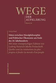 Cover von Sitten zwischen Moralphilosophie und Politischer Ökonomie am Ende des 18. Jahrhunderts