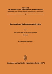 Cover von Zur Nervösen Belastung Durch Lärm