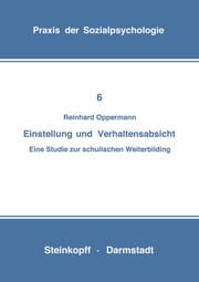 Cover von Einstellung und Verhaltensabsicht