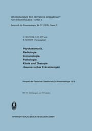 Cover von Psychosomatik, Radiologie, Immunologie, Pathologie, Klinik und Therapie Rheumatischer Erkrankungen