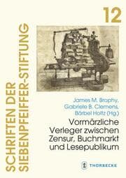 Cover von Vormärzliche Verleger zwischen Zensur, Buchmarkt und Lesepublikum