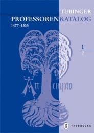 Cover von Tübinger Professorenkatalog 1,2