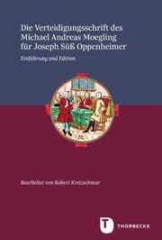 Cover von Die Verteidigungsschrift des Michael Andreas Moegling für Joseph Süß Oppenheimer