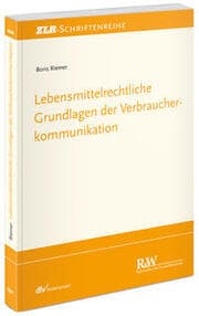 Cover von Lebensmittelrechtliche Grundlagen der Verbraucherkommunikation