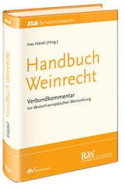 Cover von Handbuch Weinrecht