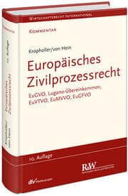 Cover von Europäisches Zivilprozessrecht
