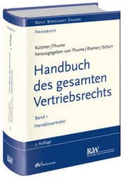 Cover von Handbuch des gesamten Vertriebsrechts 1