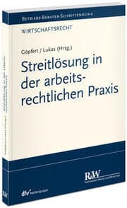 Cover von Streitlösung in der arbeitsrechtlichen Praxis