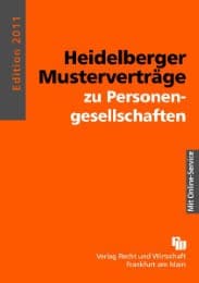 Cover von Heidelberger Musterverträge zu Personengesellschaften