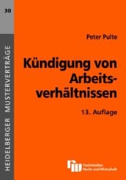 Cover von Kündigung von Arbeitsverhältnissen