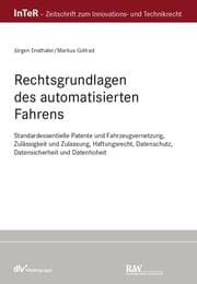 Cover von Rechtsgrundlagen des automatisierten Fahrens