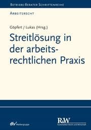 Cover von Streitlösung in der arbeitsrechtlichen Praxis