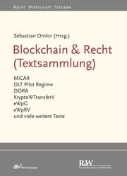 Cover von Blockchain & Recht (Textsammlung)