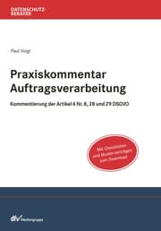 Cover von Praxiskommentar Auftragsverarbeitung