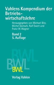 Cover von Vahlens Kompendium der Betriebswirtschaftslehre 2