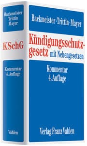 Cover von Kündigungsschutzgesetz mit Nebengesetzen