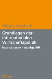 Cover von Grundlagen der internationalen Wirtschaftspolitik