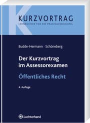 Cover von Der Kurzvortrag im Assessorexamen: Öffentliches Recht