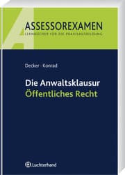 Cover von Die Anwaltsklausur - Öffentliches Recht
