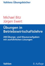 Cover von Übungen in Betriebswirtschaftslehre
