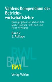 Cover von Vahlens Kompendium der Betriebswirtschaftslehre Bd. 2