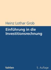 Cover von Einführung in die Investitionsrechnung