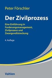Cover von Der Zivilprozess