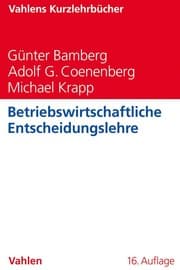 Cover von Betriebswirtschaftliche Entscheidungslehre