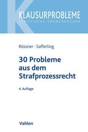 Cover von 30 Probleme aus dem Strafprozessrecht