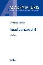 Cover von Insolvenzrecht