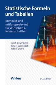 Cover von Statistische Formeln und Tabellen