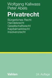 Cover von Privatrecht