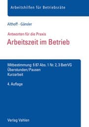 Cover von Arbeitszeit im Betrieb
