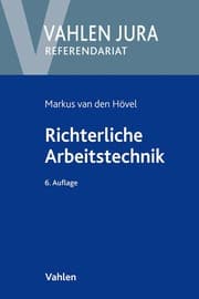 Cover von Richterliche Arbeitstechnik