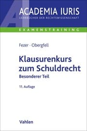 Cover von Klausurenkurs zum Schuldrecht Besonderer Teil