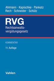 Cover von Rechtsanwaltsvergütungsgesetz. RVG