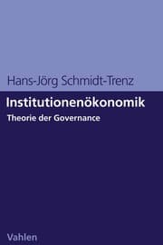 Cover von Institutionenökonomik