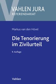 Cover von Die Tenorierung im Zivilurteil