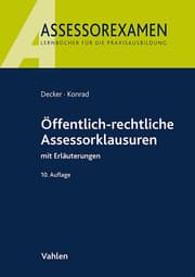 Cover von Öffentlich-rechtliche Assessorklausuren