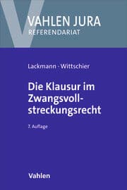 Cover von Die Klausur im Zwangsvollstreckungsrecht