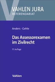 Cover von Das Assessorexamen im Zivilrecht