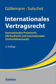 Cover von Internationales Vertragsrecht