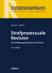 Cover von Referendarpraxis/Strafprozessuale Revision