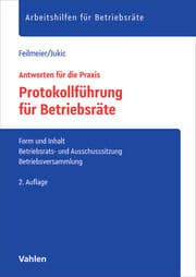 Cover von Protokollführung für Betriebsräte