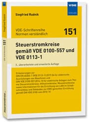 Cover von Steuerstromkreise gemäß VDE 0100-557 und VDE 0113-1