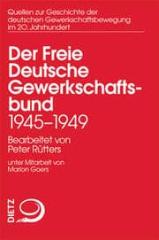 Cover von Der Freie Deutsche Gewerkschaftsbund 1945-1949