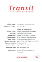 Cover von Transit 40. Europäische Revue