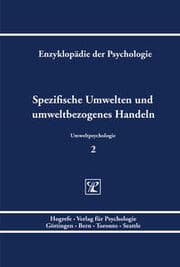 Cover von Spezifische Umwelten und umweltbezogenes Handeln