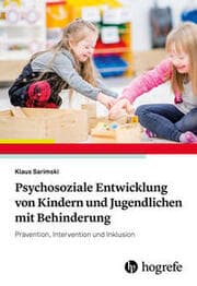 Cover von Psychosoziale Entwicklung von Kindern und Jugendlichen mit Behinderung